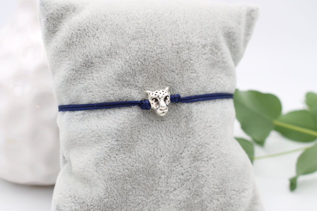 Makrameearmband Leopard, Herrenarmband