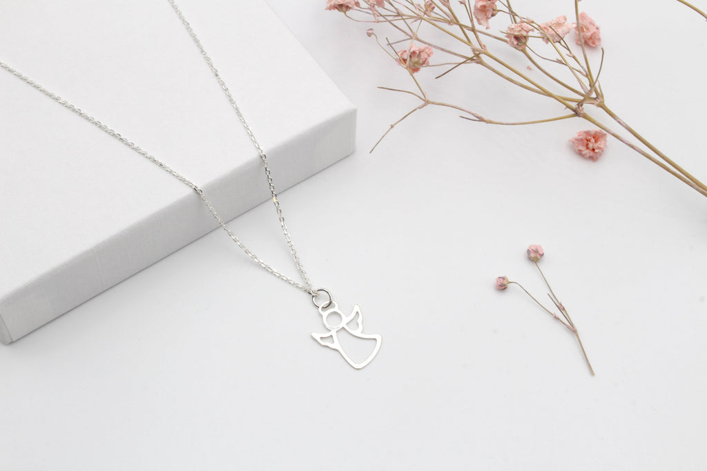 Kette Engel Silber als Kommuniongeschenk für Mädchen