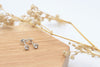 Ohrstecker 925 Silber eckig