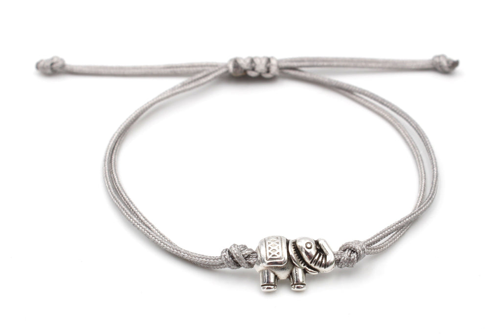 Armband Makramee mit Elefant als tierisches Symbol