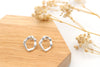 Ohrringe oval 925 Silber