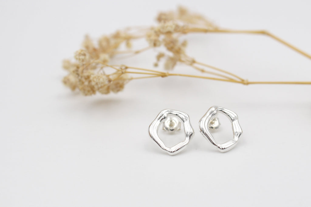Ovale Ohrringe 925 Silber