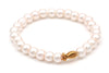 rosa Perlenarmband mit Fisch rosegoldfarben als Kommuniongeschenk für Mädchen