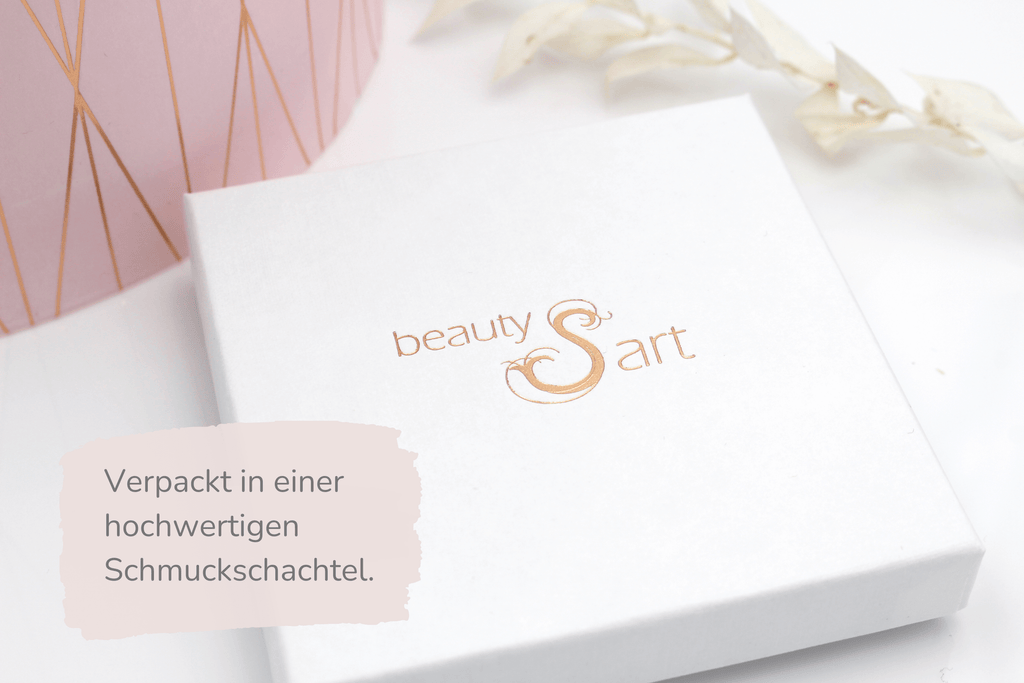 weiße Schmuckschachtel als Geschenkverpackung für dein Armband Perle 925 Silber ROsenholz