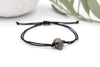 schwarzes Skull Armband Herren, Schädel