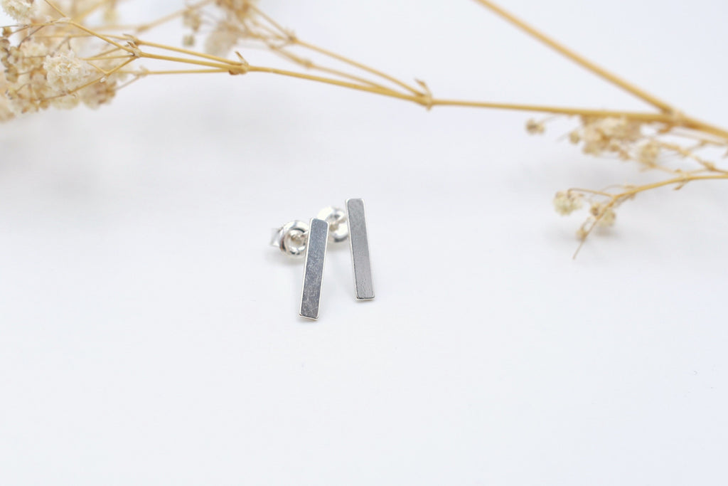 Stab Ohrstecker 925 Sterling Silber