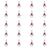 20 Schutzengel Anhänger in pink als Gastgeschenk für Kommunion, Konfirmation und Taufe