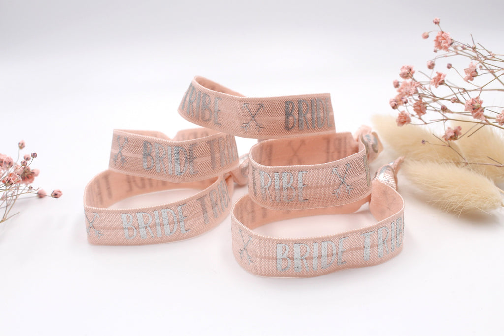 Elastisches Armband im 5er Set für Brautjungfern und Bridesmaid und Trauzeuginnen