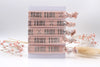 5 elastische Armbänder im Set in blush Rose für den Junggesellinnabschied oder die Braut Party