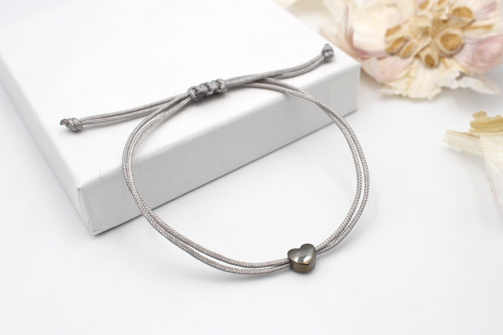 Herz | – Silber 925 Freundschaft | schwarz rhodiniert Beautysart Design Armband