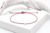 Armband in Altrose mit mini Perle und Herz Anhänger, perfekt als Weihnachtsgeschenk und Armband für den Winter