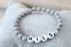Armband mit Namen und Herz in silberfarben, Unisex, für Mädchen und Jungen