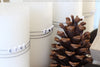 moderne Dekoidee für deine adventskranz-Kerzen zu Weihnachten