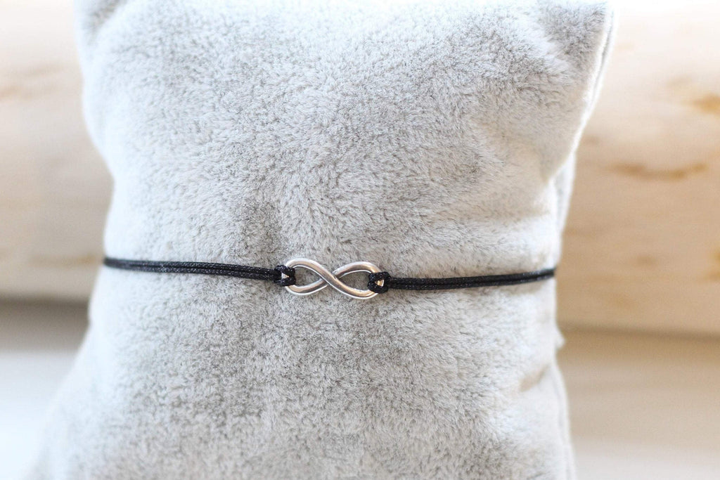 Armband Infinity silber, Freundschaftsarmband und Partnerarmband für Männer und Frauen