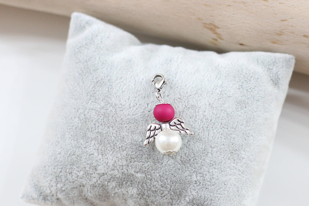 Schutzengel in pink weiss als kleines Gastgeschenk für Hochzeit, Taufe oder Firmung