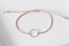 Kreis Armband modern für Damen, minimalistisch und filigran in geometrischer Form