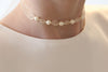 Kommunion Kette Mädchen Ivory Creme, Perlenkette