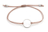 Armband Damen modern mit Kreis in silberfarben