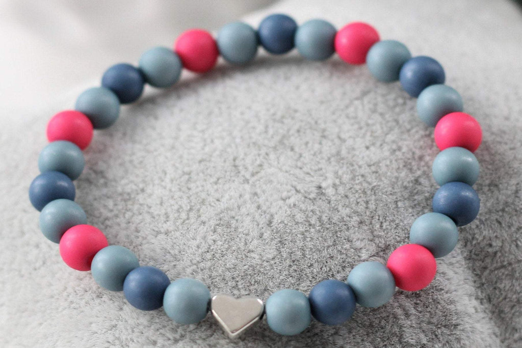 buntes Perlen Armband für Schulkind zur Einschulung und erster Schultag
