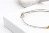 Details Armband Leder mit goldfarbenen Perlen und Schiebe Schließe