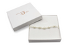 Schmuckschachtel mit Halskette ivory creme 5 Perlen 6mm als Halsband